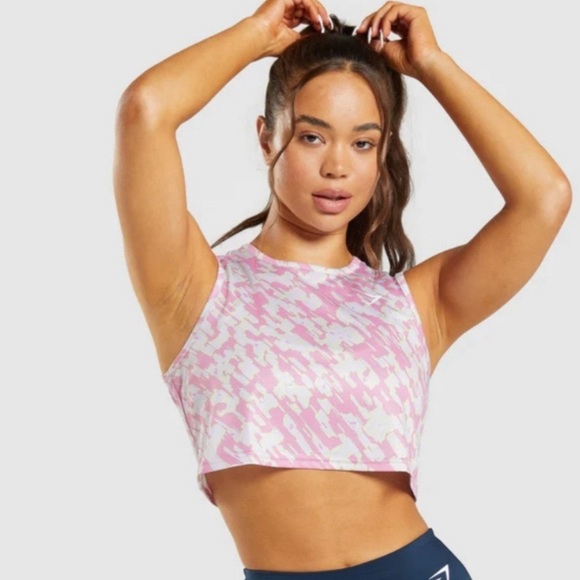 Gymshark Multicolor Training Crop Top M - Picture 1 of 9